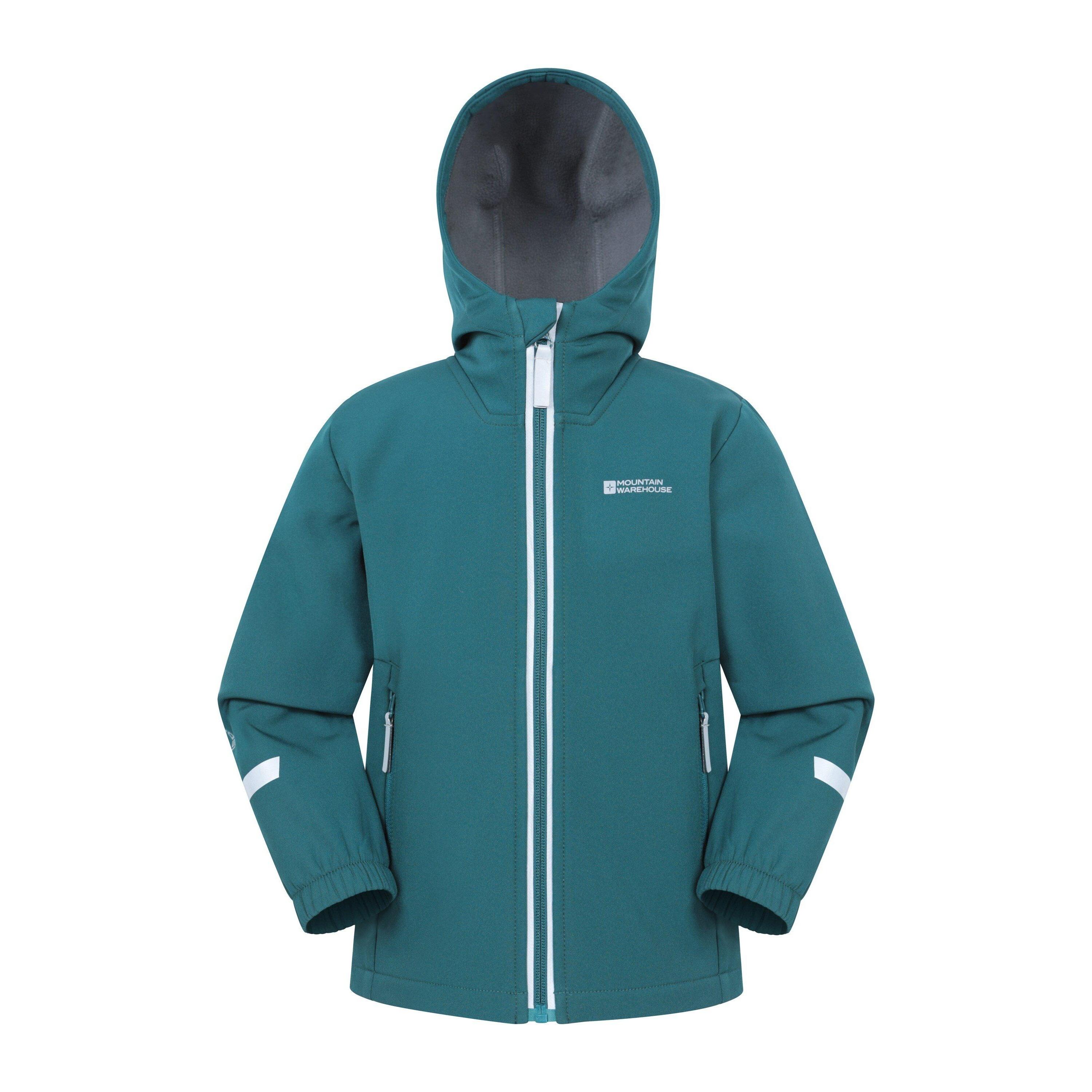 Mountain Warehouse Childrens/Kids Huxley Reflective Soft Shell Jacket