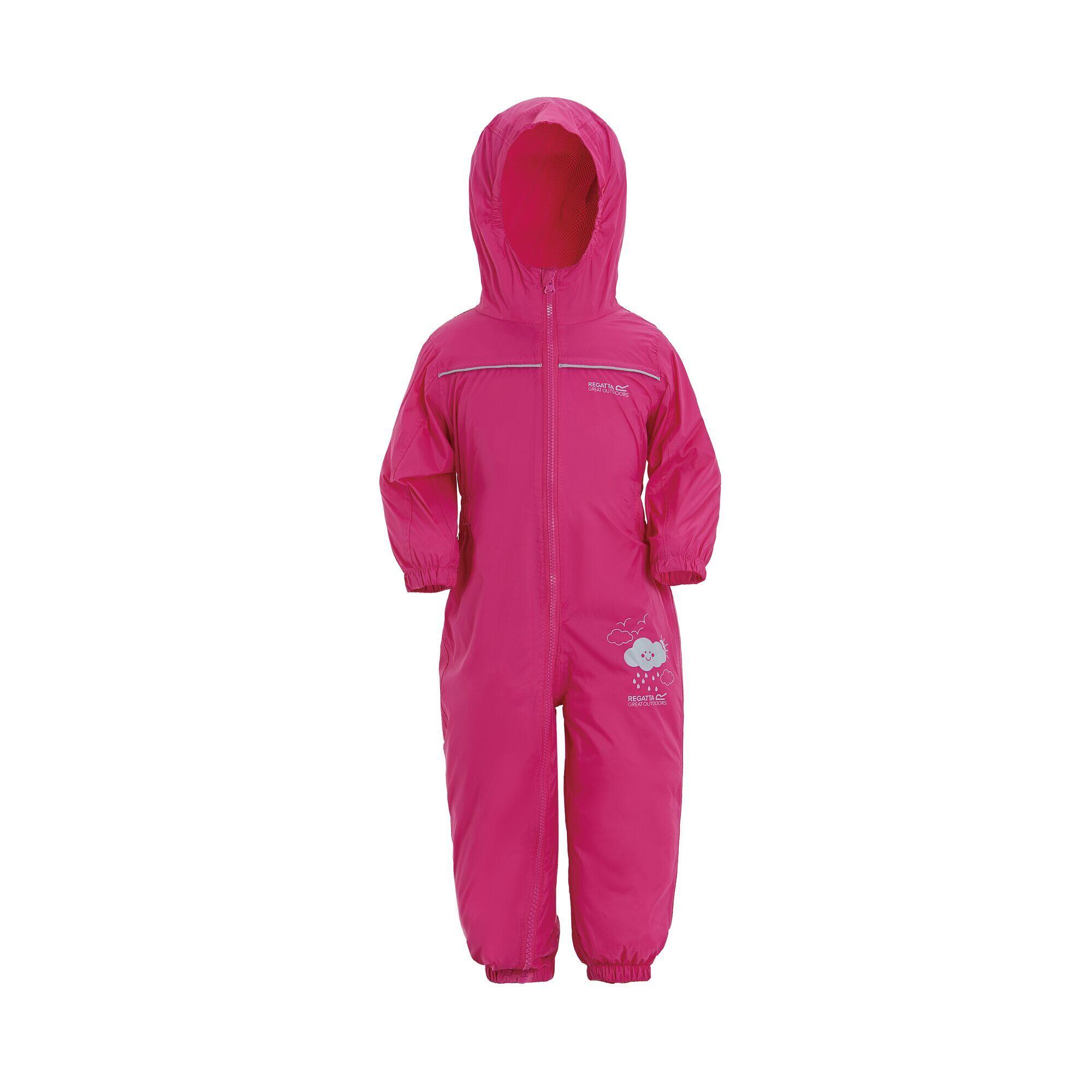 Regatta Great Outdoors Childrens Toddlers Puddle IV Waterproof Rainsuit