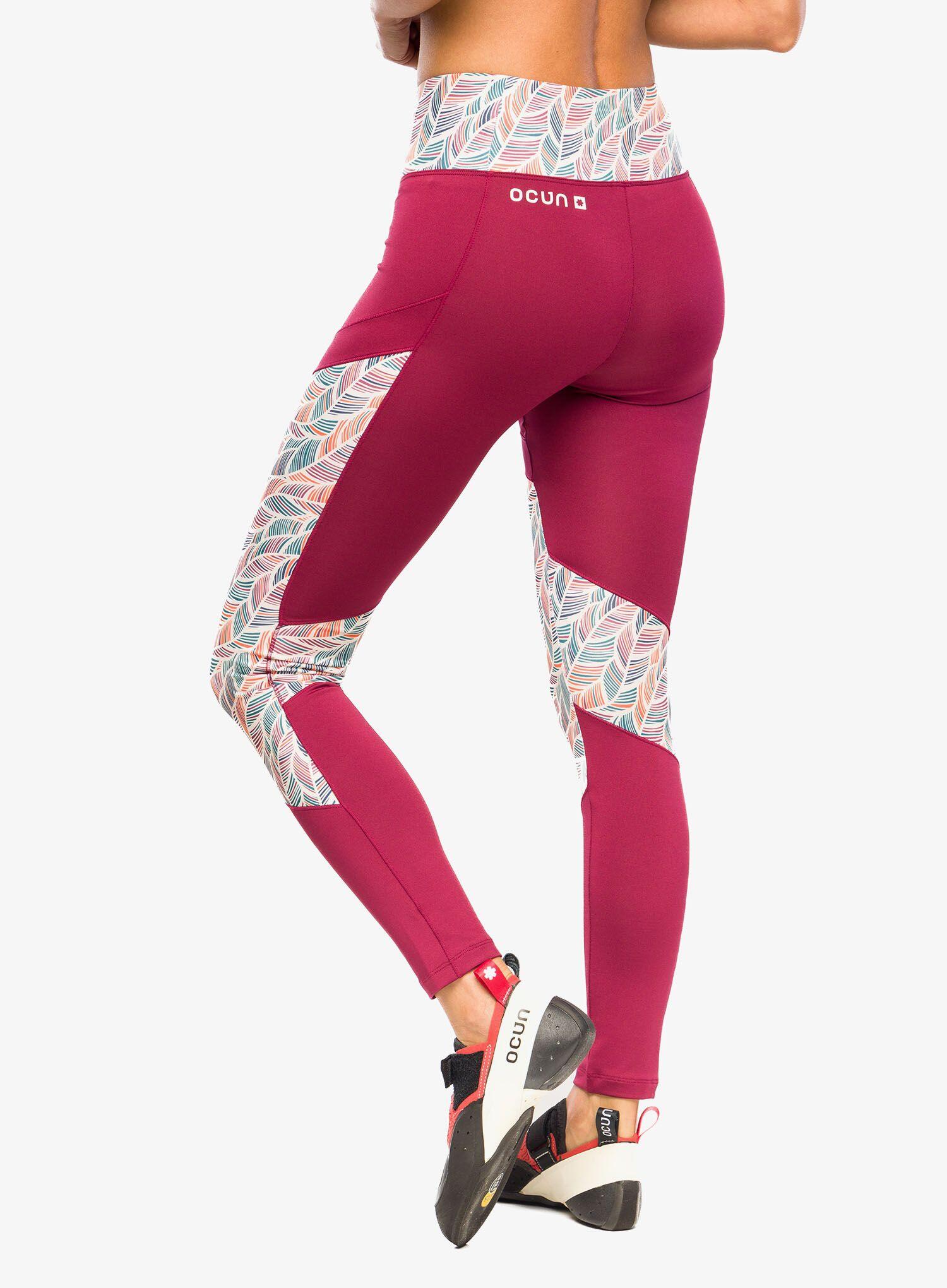 Leggings femmes Ocún Rhea wine rhododendron 87% polyester 13% élasthanne 4/6