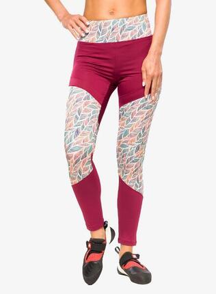 Ocún Rhea Leggings Damen Kletterhose – 87% Polyester, 13% Elasthan, Bordeaux
