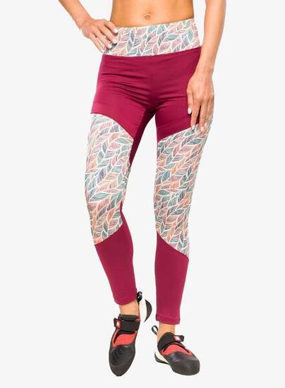 Ocún Rhea Leggings Damen Kletterhose – 87% Polyester, 13% Elasthan, Bordeaux