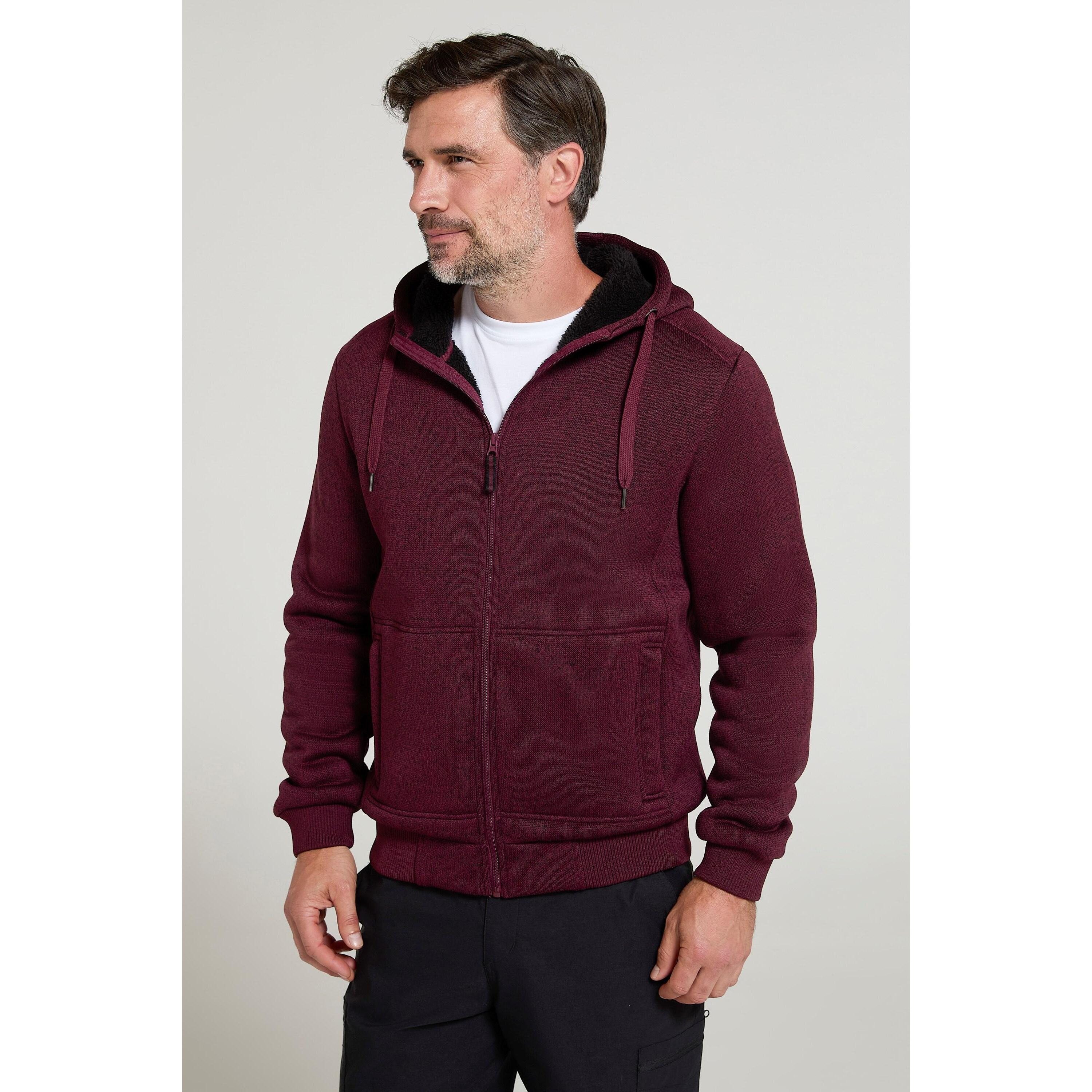 Mountain Warehouse Mens Nevis II Faux Fur Hoodie