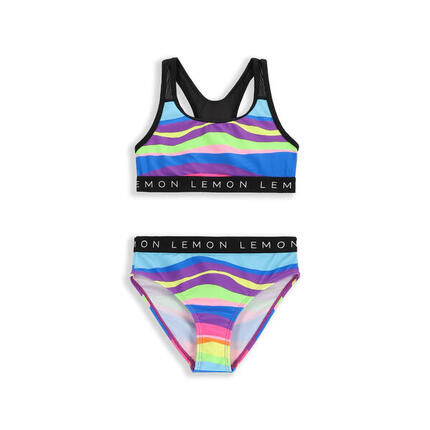 Mädchen Bikini-Set Surfen breite Träger WL5 bunt