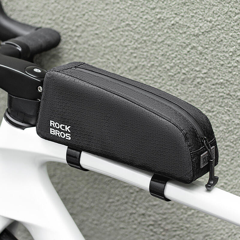 Geantă de bicicletă Rockbros pentru cadru pe tubul superior 0,9l – neagră