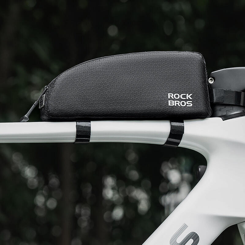 Geantă de bicicletă Rockbros pentru cadru pe tubul superior 0,9l – neagră