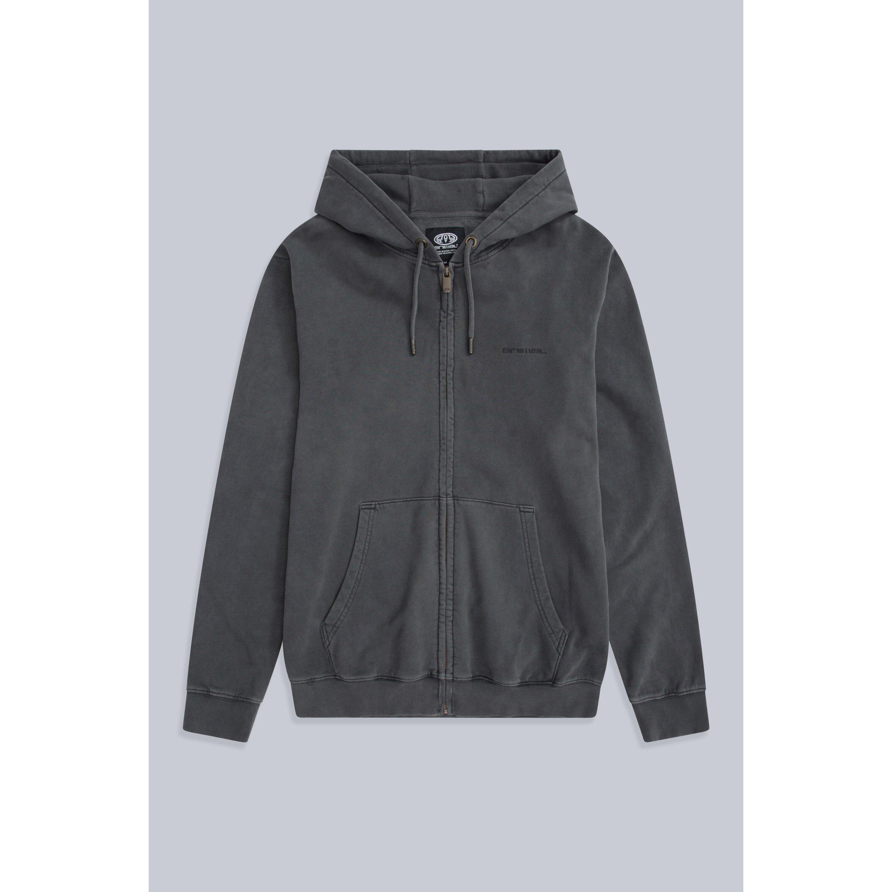 Animal Mens Woody Organic Zipped Hoodie