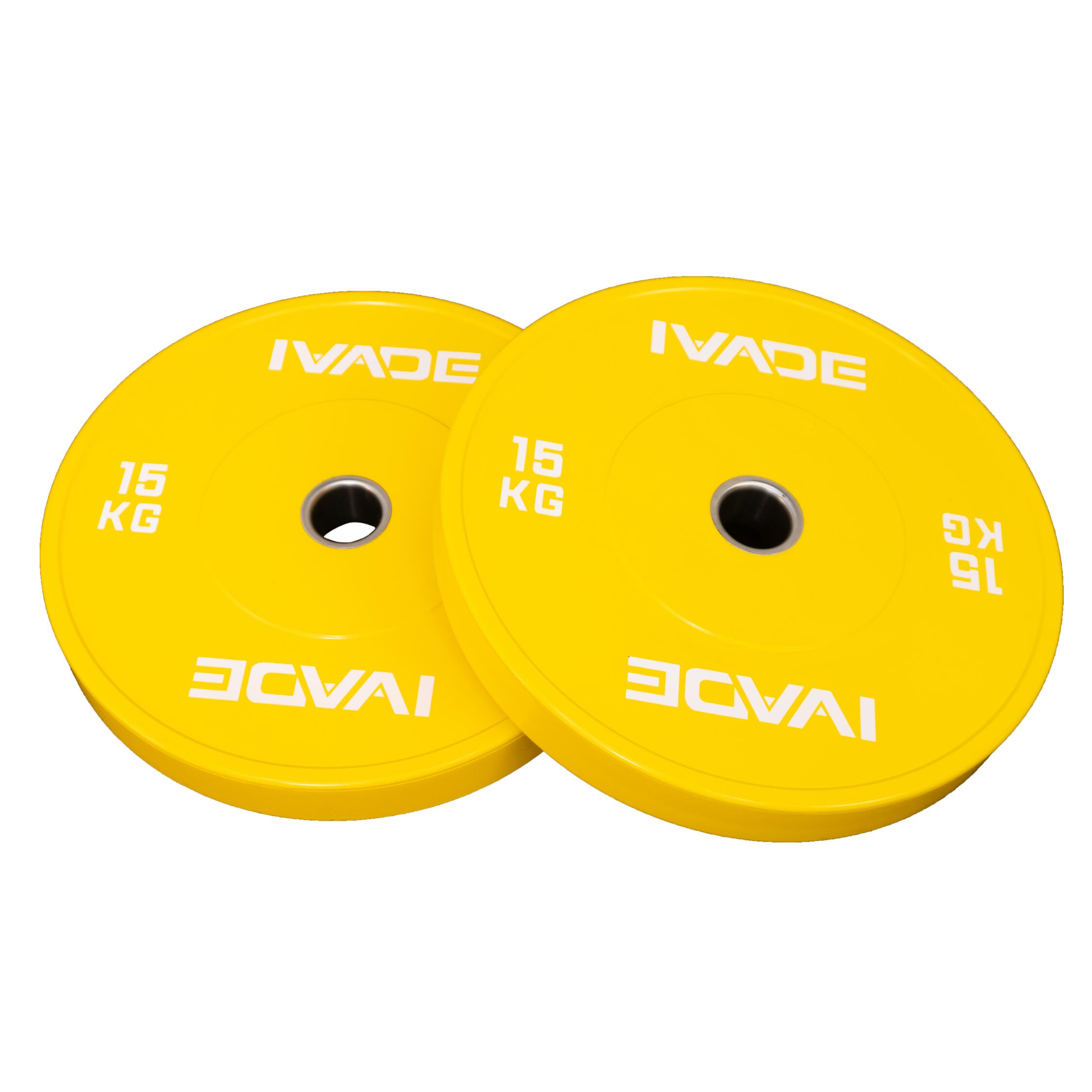 15 kg x 2 Plates COLOR BUMPER (2" Hole) MD Model - IRONTEC