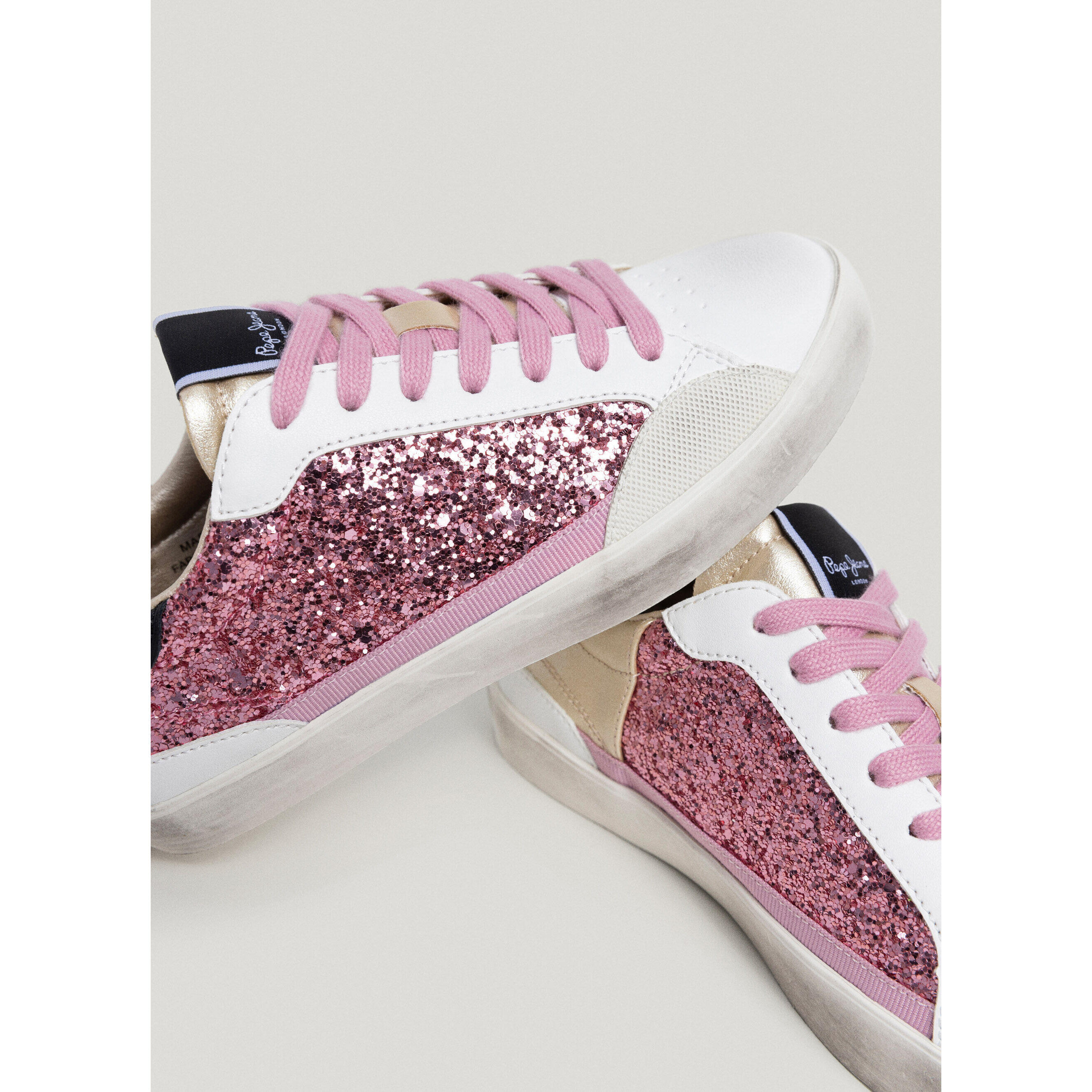 Zapatillas Deportivas Niños Pepe Jeans LANE GLITTER G Blanc 6/6