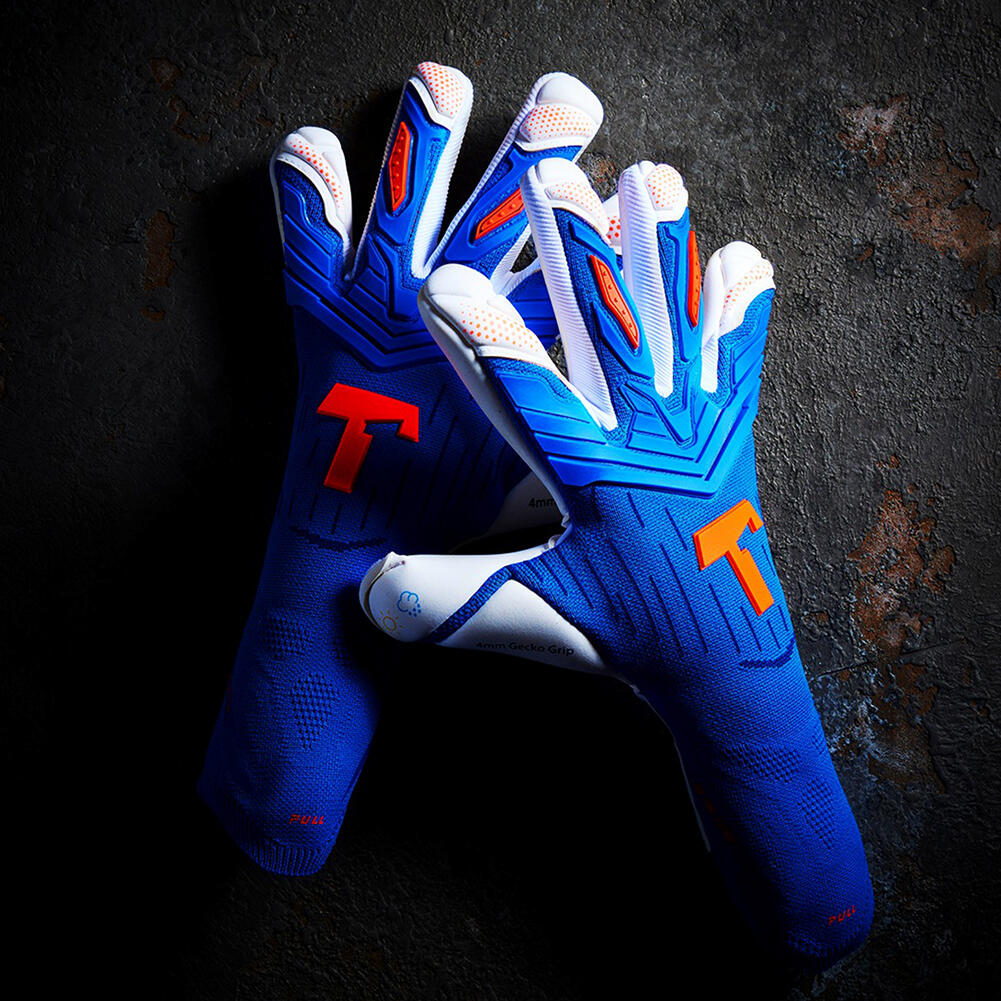 T1TAN Alien Gravity Blue 2.0 Goalkeeper Gloves 3/4