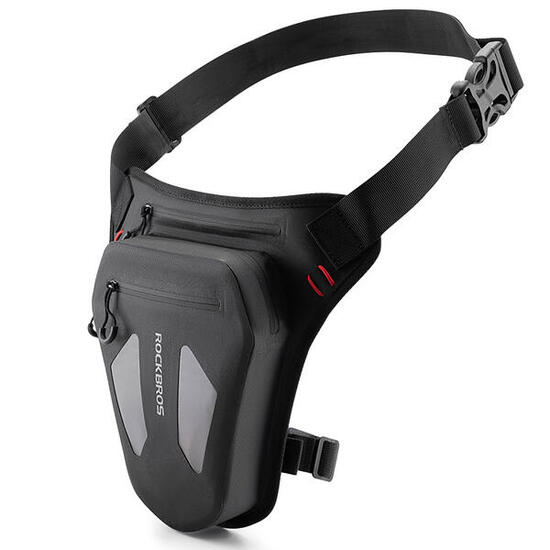 Rockbros borsa da moto per gamba coscia vita spalla - nero