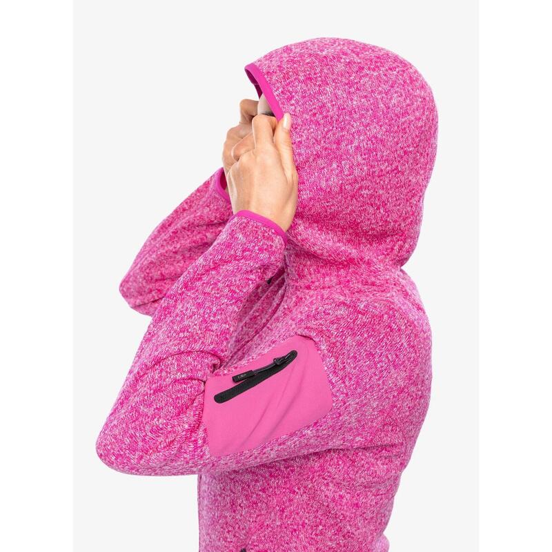 Polar damski CMP Londra Fix Hood Jacket Knitted
