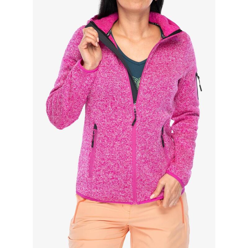 Polar damski CMP Londra Fix Hood Jacket Knitted