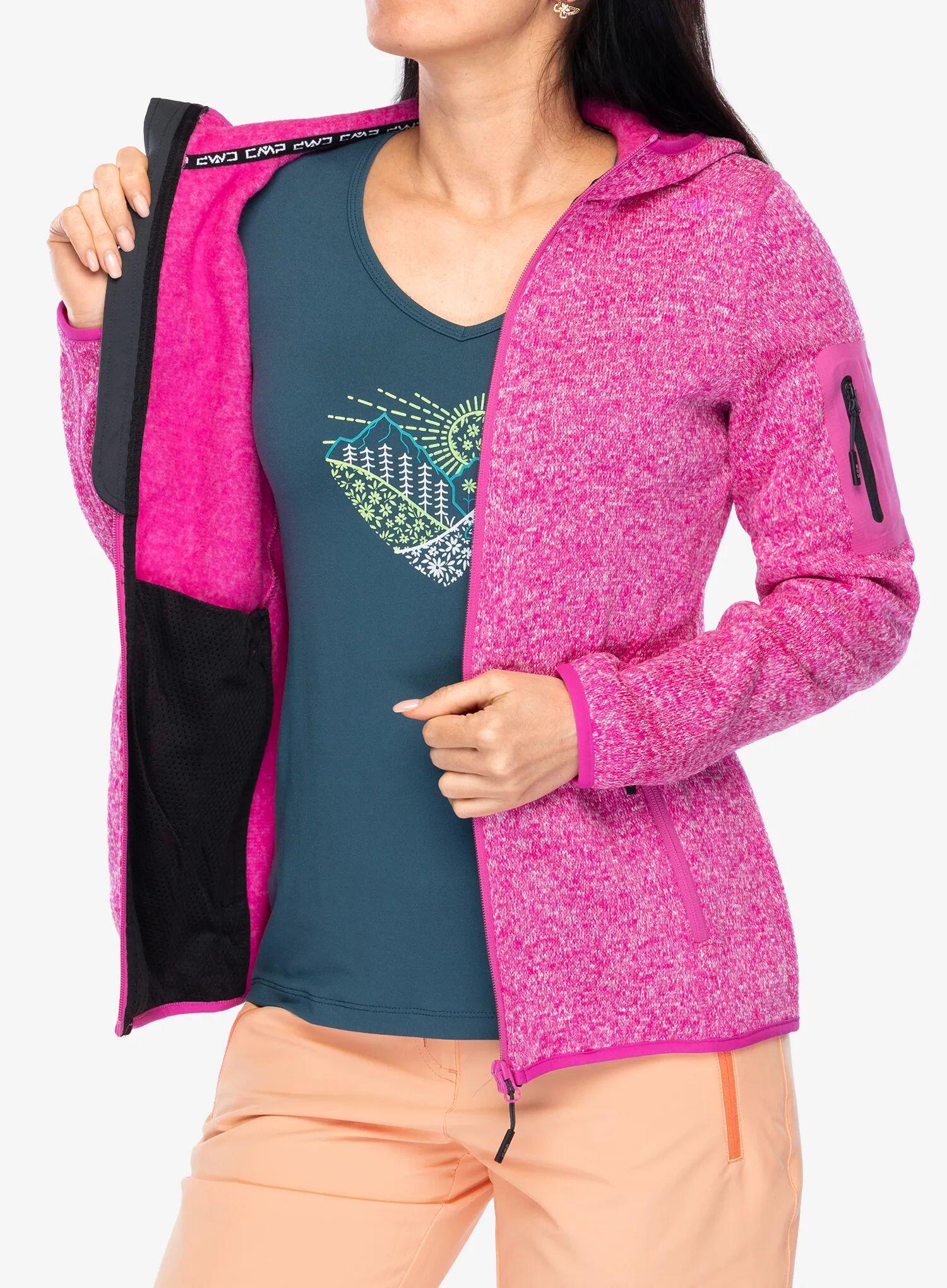 CMP Damen Jacke Knitted Melange Hoody 3H19826 5/7
