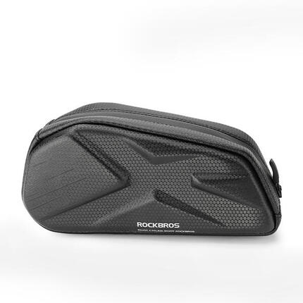 Torba rowerowa Rockbros usztywniana, na ramę, na rurę górną 1,4l – czarna