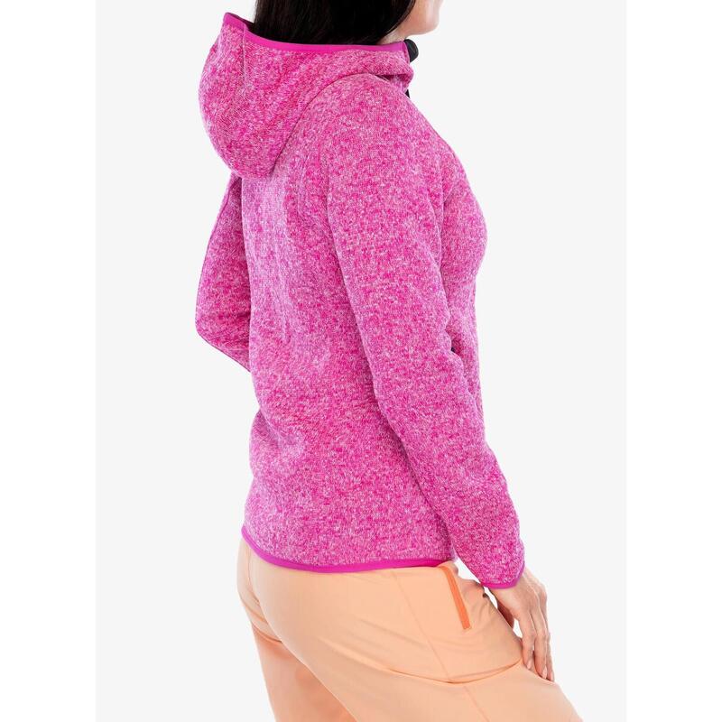 Polar damski CMP Londra Fix Hood Jacket Knitted