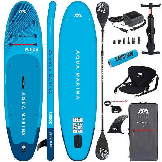 Deska do pływania SUP Aqua Marina Fusion 330 cm NIEBIESKI + SUPER COMBO