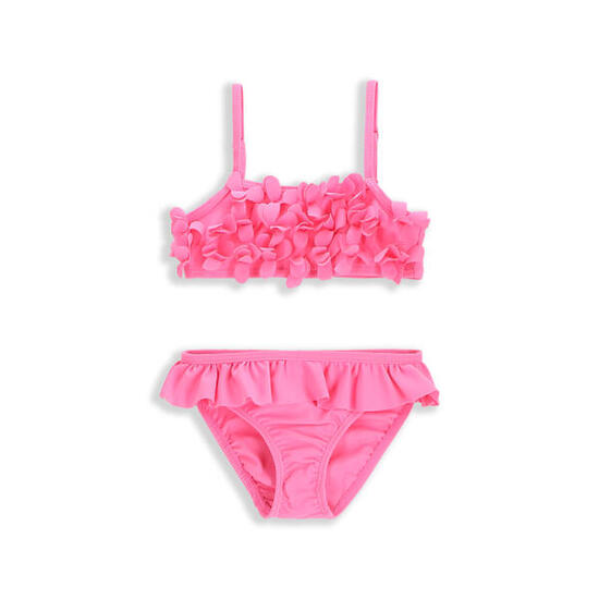 Mädchen Bikini-Set Surfen mit Rüschen WL5 rosa