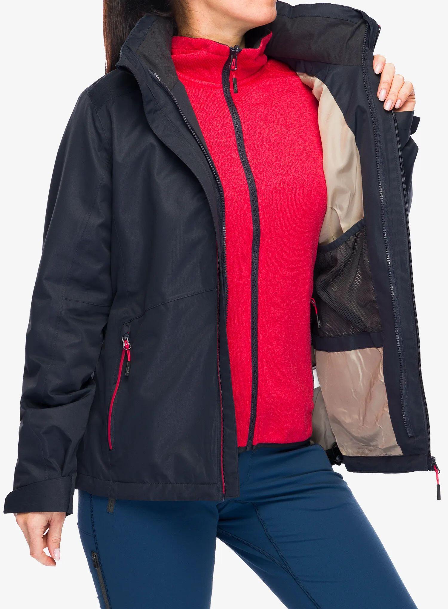 Kurtka 3w1 damska CMP Page Jacket Zip Hood Detachble Inn.Jacket 5/7