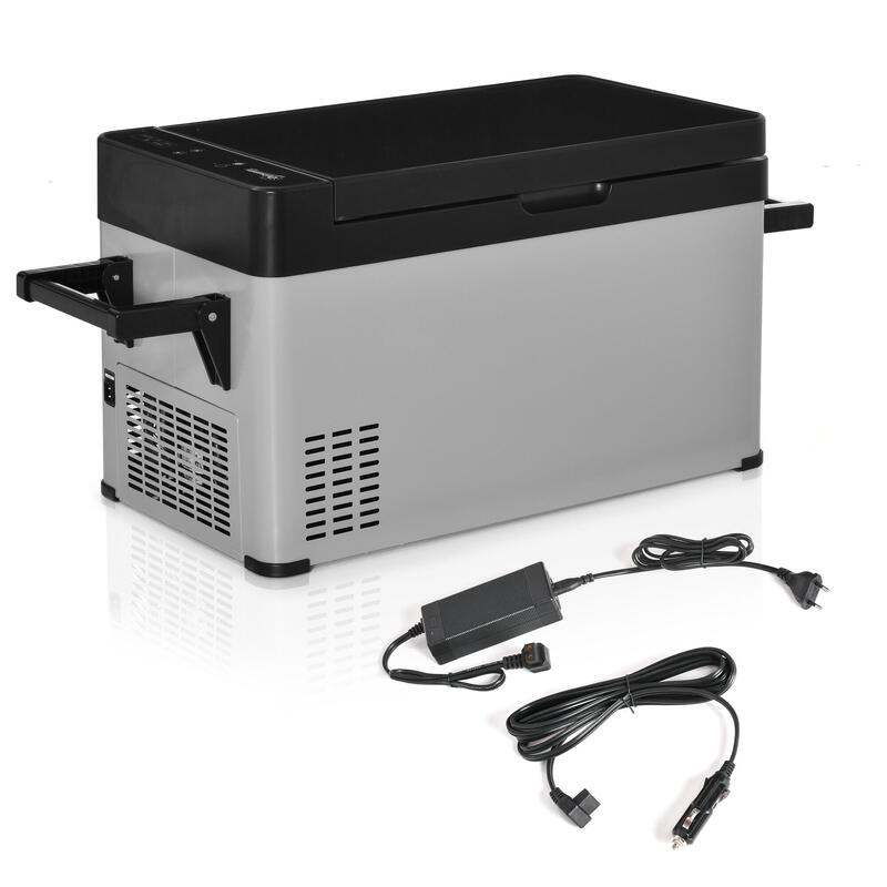 Nevera Eléctrica Portátil Outsunny 67.2x36x40.5 cm Gris y Negro
