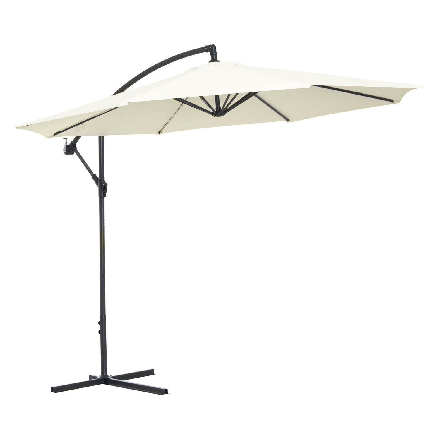 OUTSUNNY Sombrilla de camping Outsunny 300x300x250 cm Beige