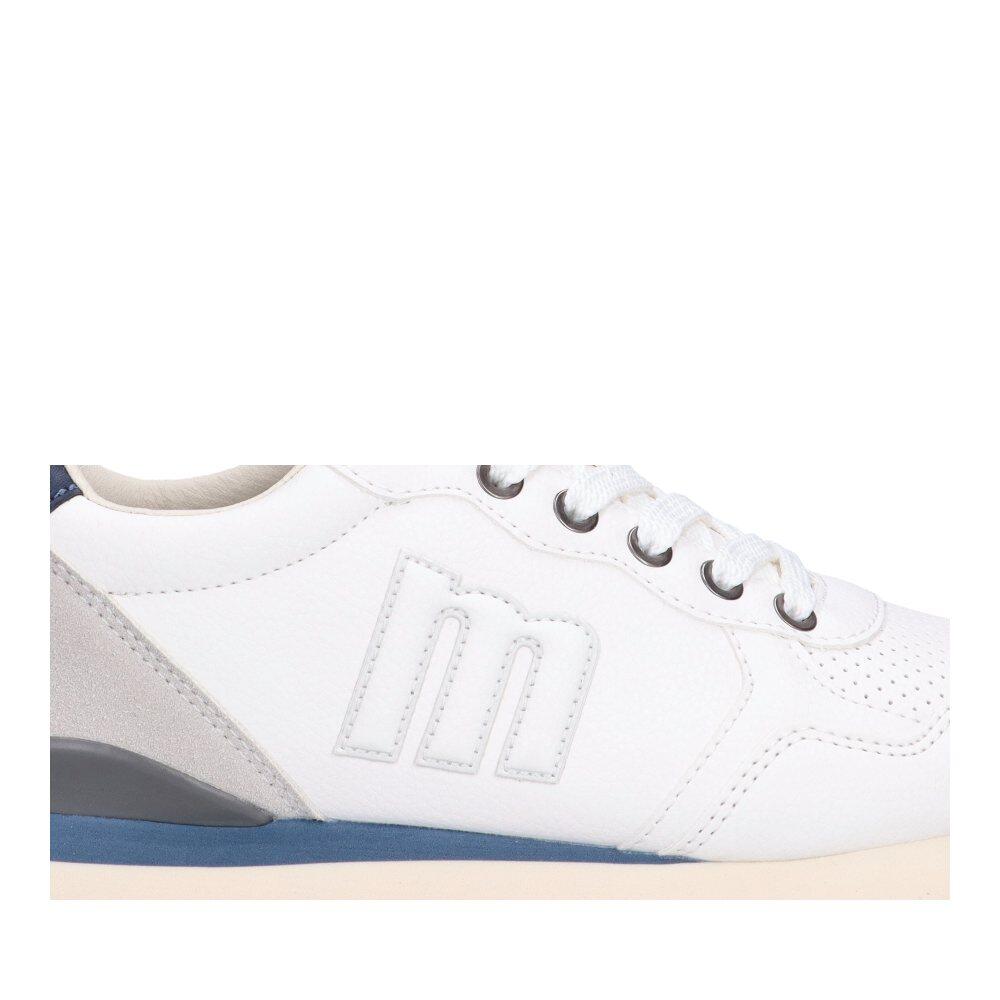 Deportivas Casual Hombre Suela Plana - Modelo 84755 Blanco 6/6