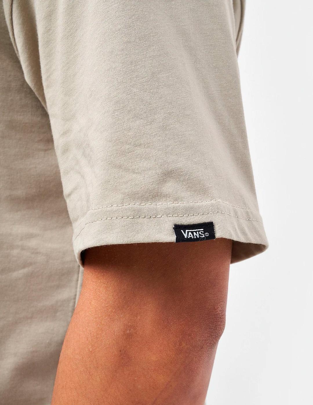 T-shirt pour homme Vans beige. 4/5