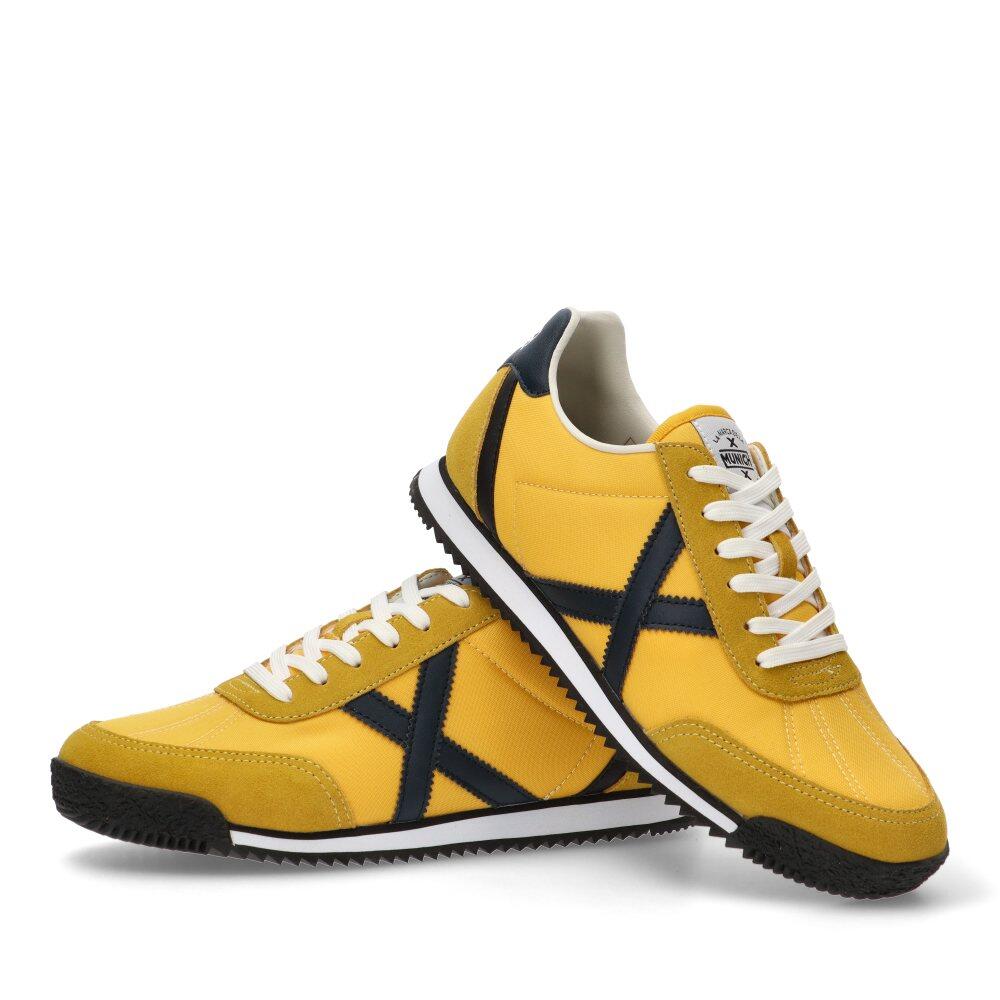 Deportivas Casual Hombre Suela Plana - Modelo Riber Amarillo 5/6