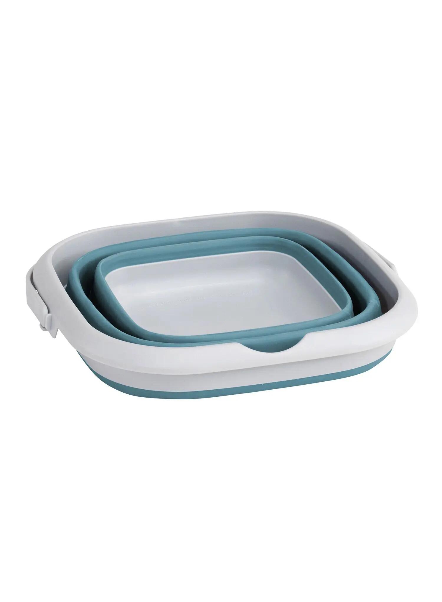 Wiadro Outwell Collaps Bucket Square w/lid - classic blue 4/6