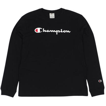 Herren Champion Crewneck Long T-Shirt Fitness Baumwolle Langarm