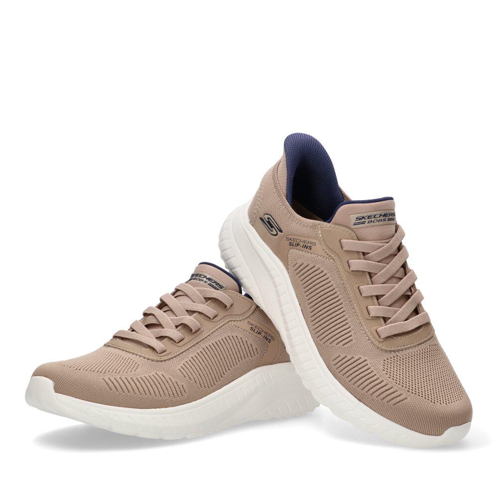 Turnschuh MANN Skechers Slip-ins Bobs Chaossolid Step TAUPE 5/6
