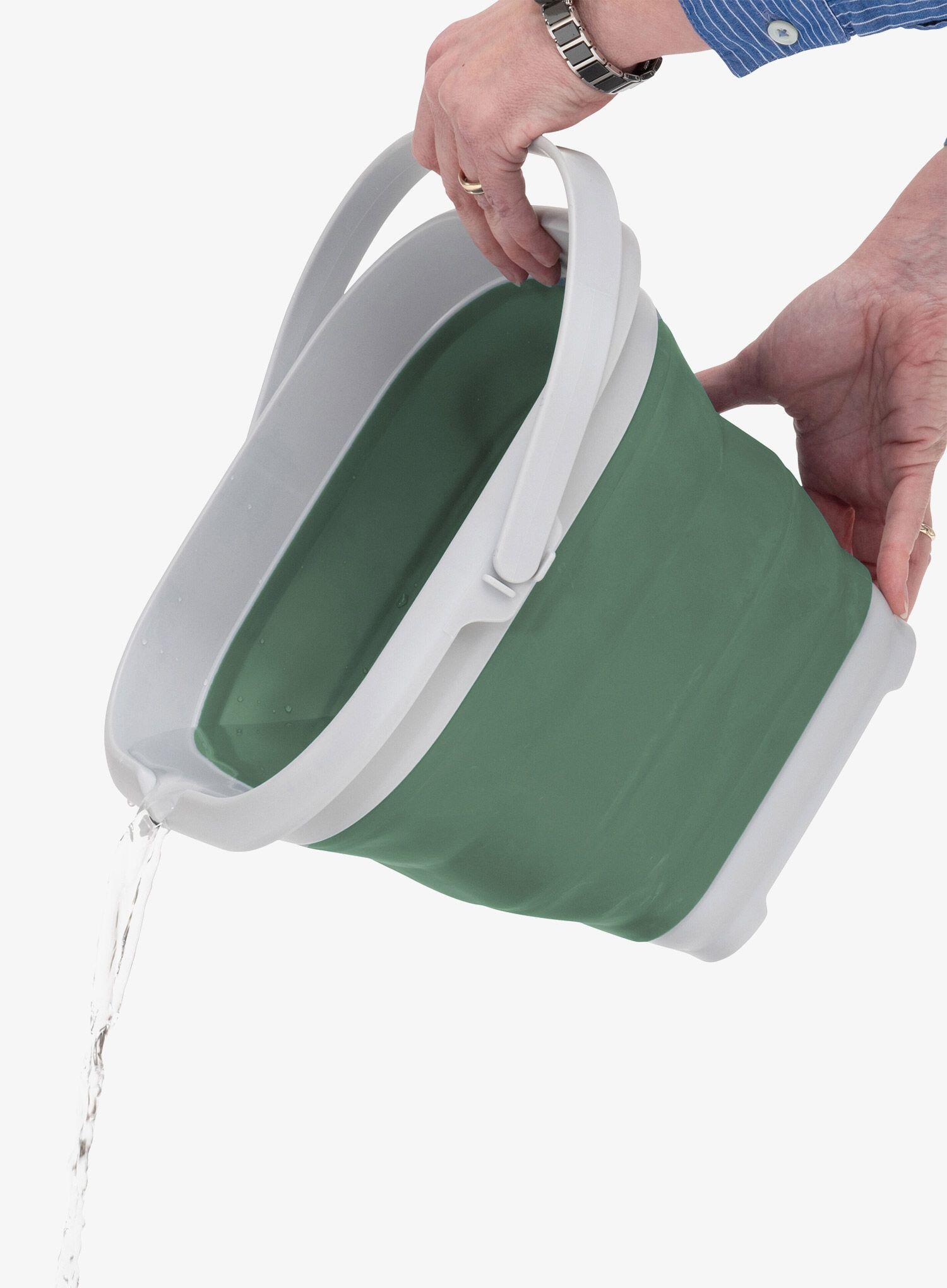 Wiadro Outwell Collaps Bucket Square w/lid - shadow green 6/6