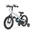 Qplay Miniby Vélo pour enfants 14 pouces - 3 en 1 - vélo d'équilibre - Bleu