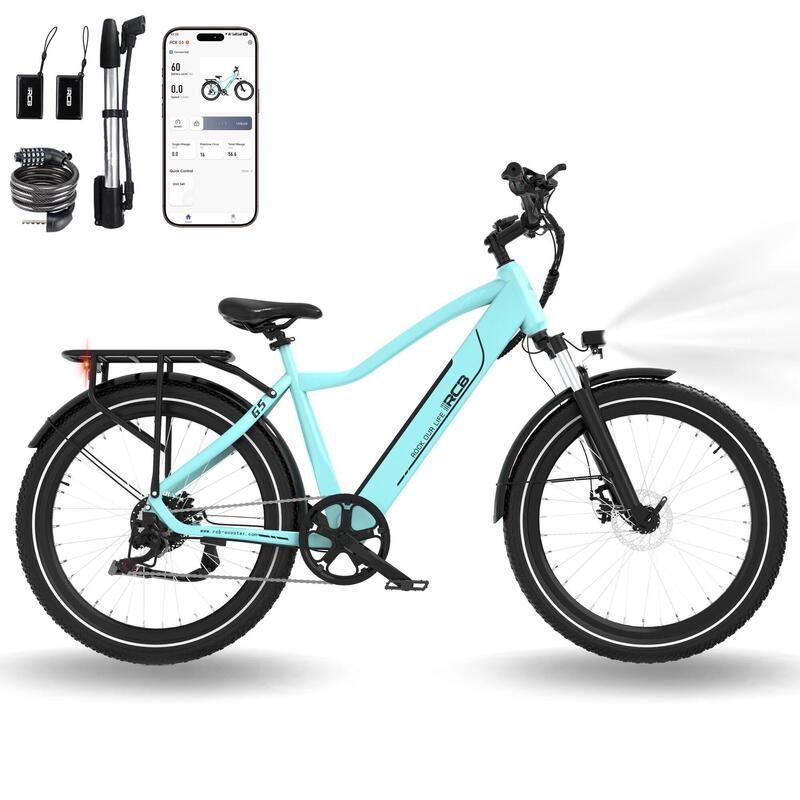 Vélo Electrique Adulte 27.5" E-Bike, APP & NFC, RCB-G5​
