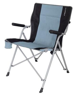 Klapstoel eurotrail arras kleur dream blue/zwart