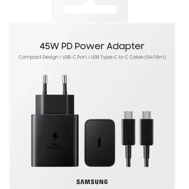 45W Charger Travel Set incl. Type C to C Cable (5 A /1.8m)