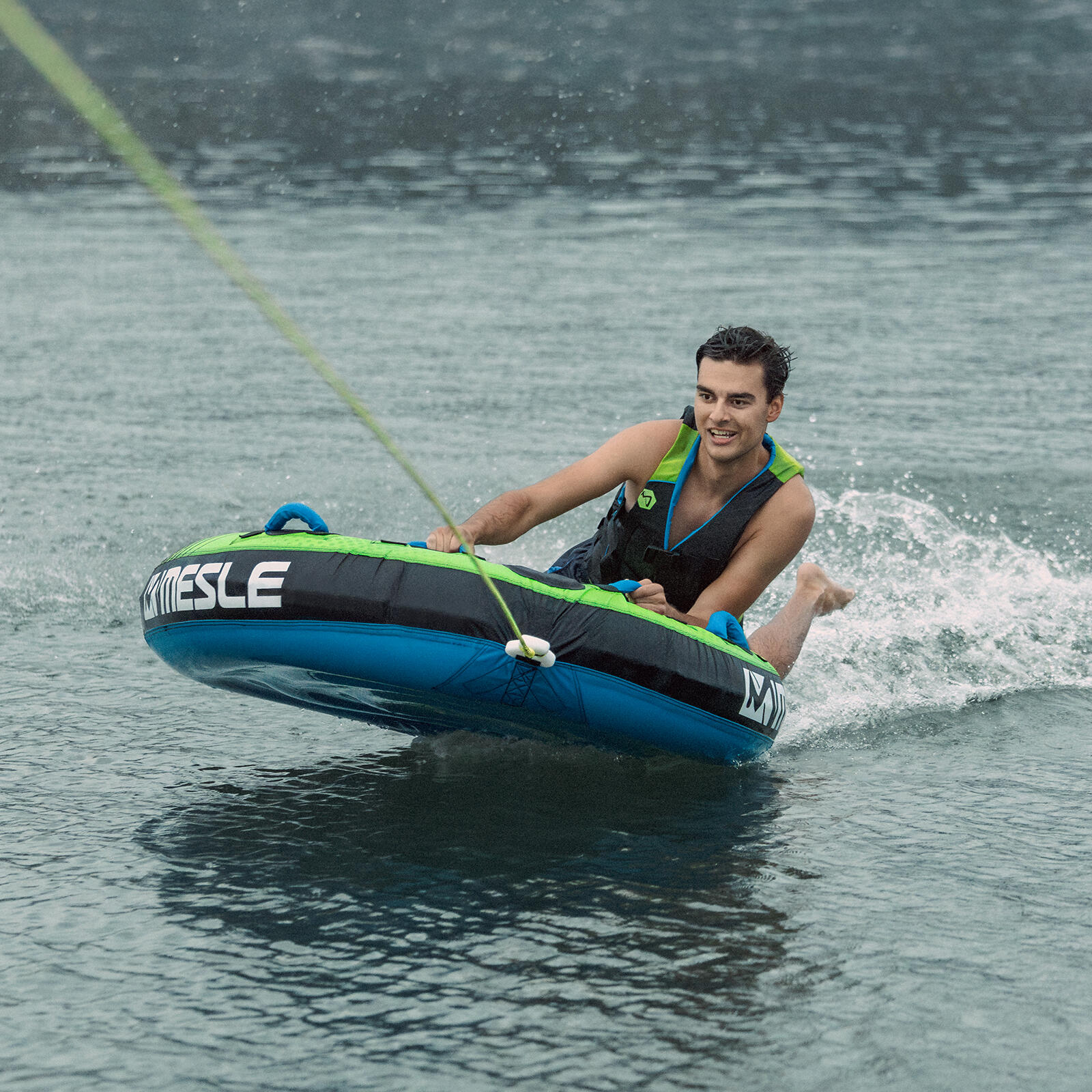 Bouée Tractée Vapor 2 Personnes Gonflable Bateau & Jet Ski Nautique 3/4