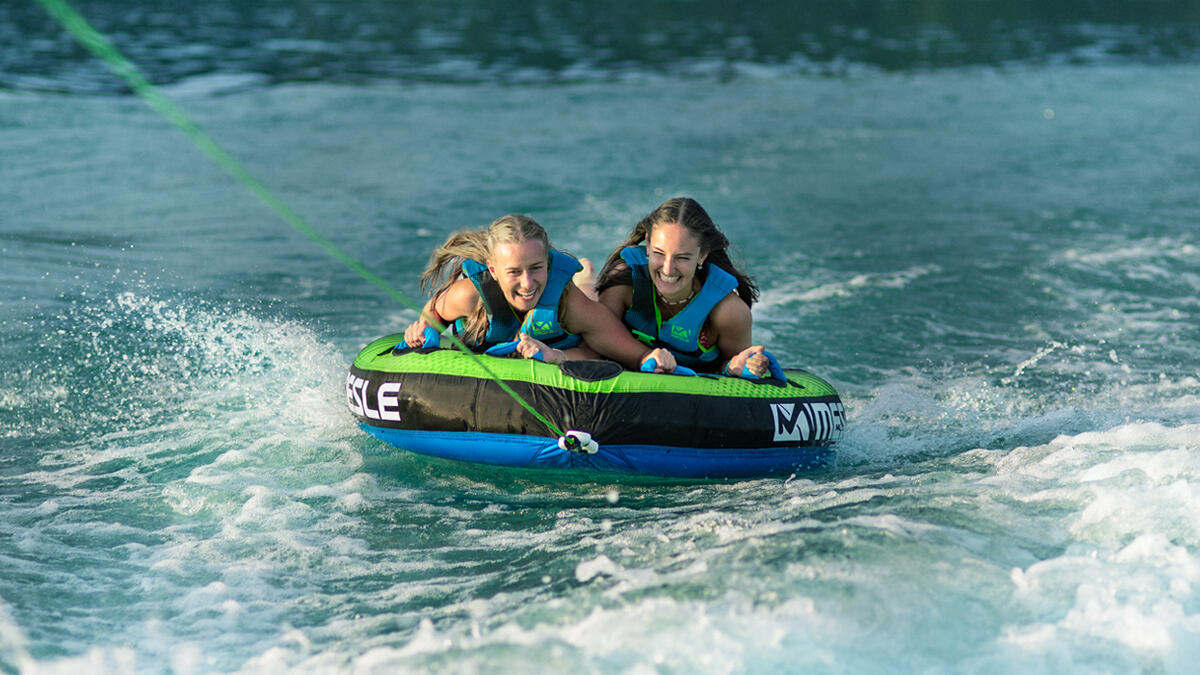 Bouée Tractée Vapor 2 Personnes Gonflable Bateau & Jet Ski Nautique 4/4