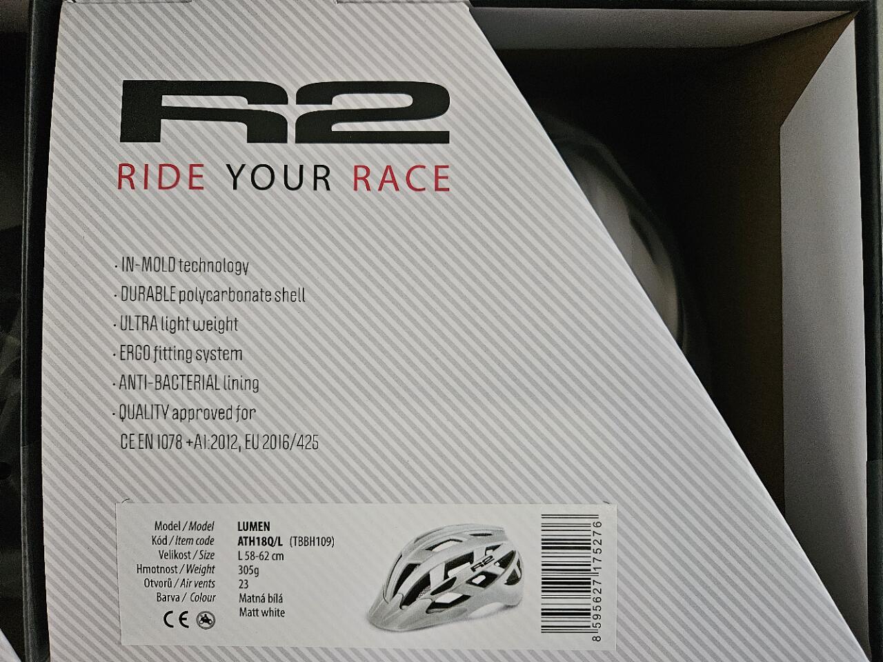 Casque vélo Lumen – Technologie In-Mold – Blanc 4/5