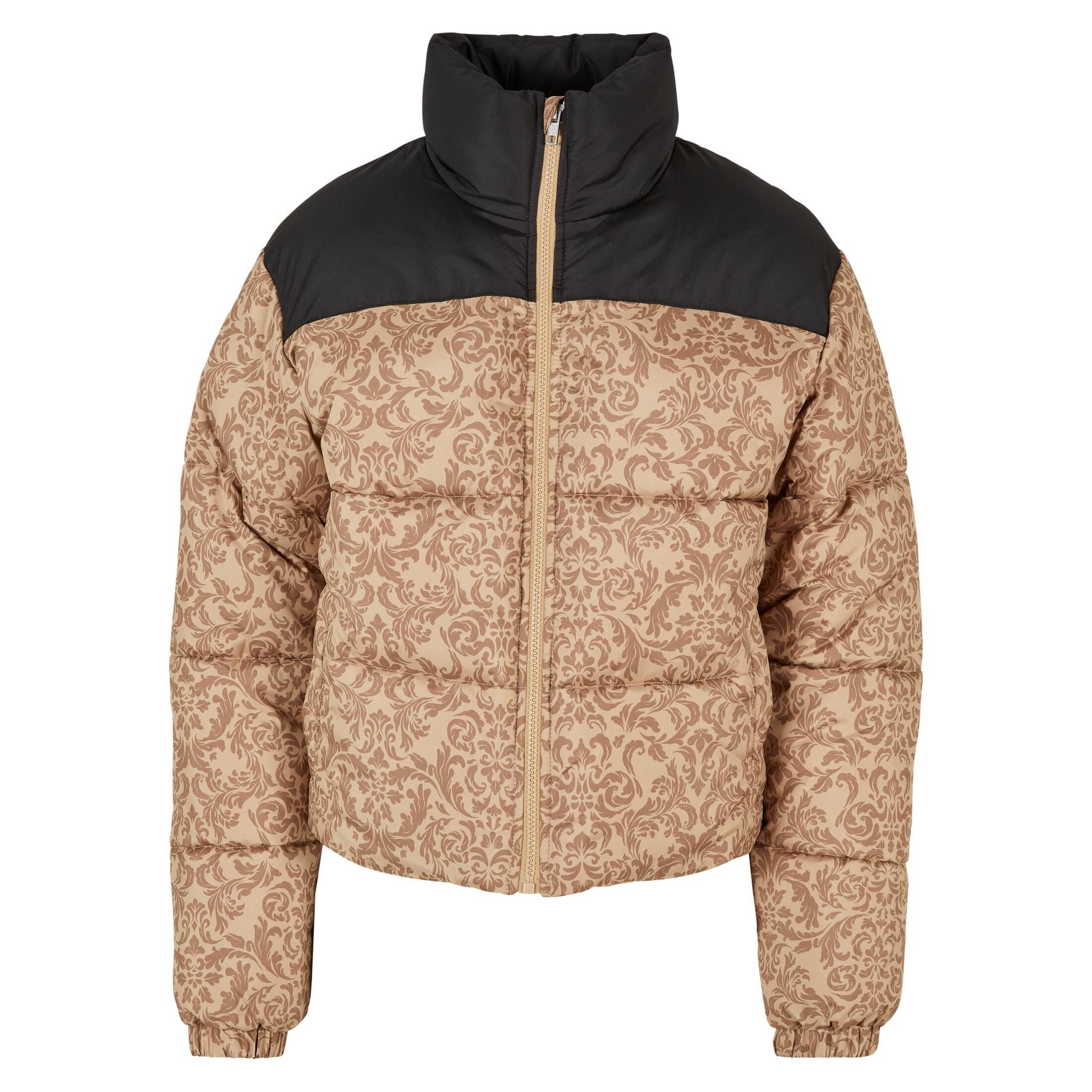 URBAN CLASSICS Dames retro donsjack Urban Classics AOP Retro