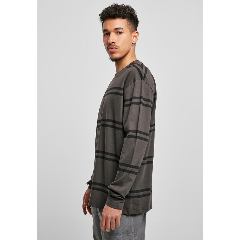T-shirt manches longues Urban Classics oversized striped