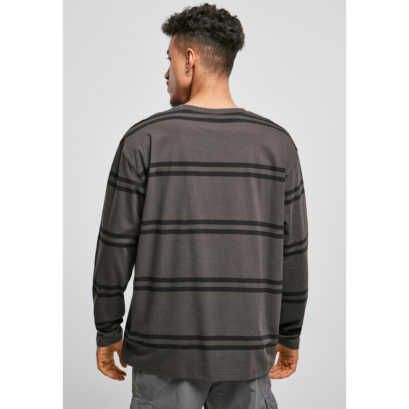 T-shirt manches longues Urban Classics oversized striped