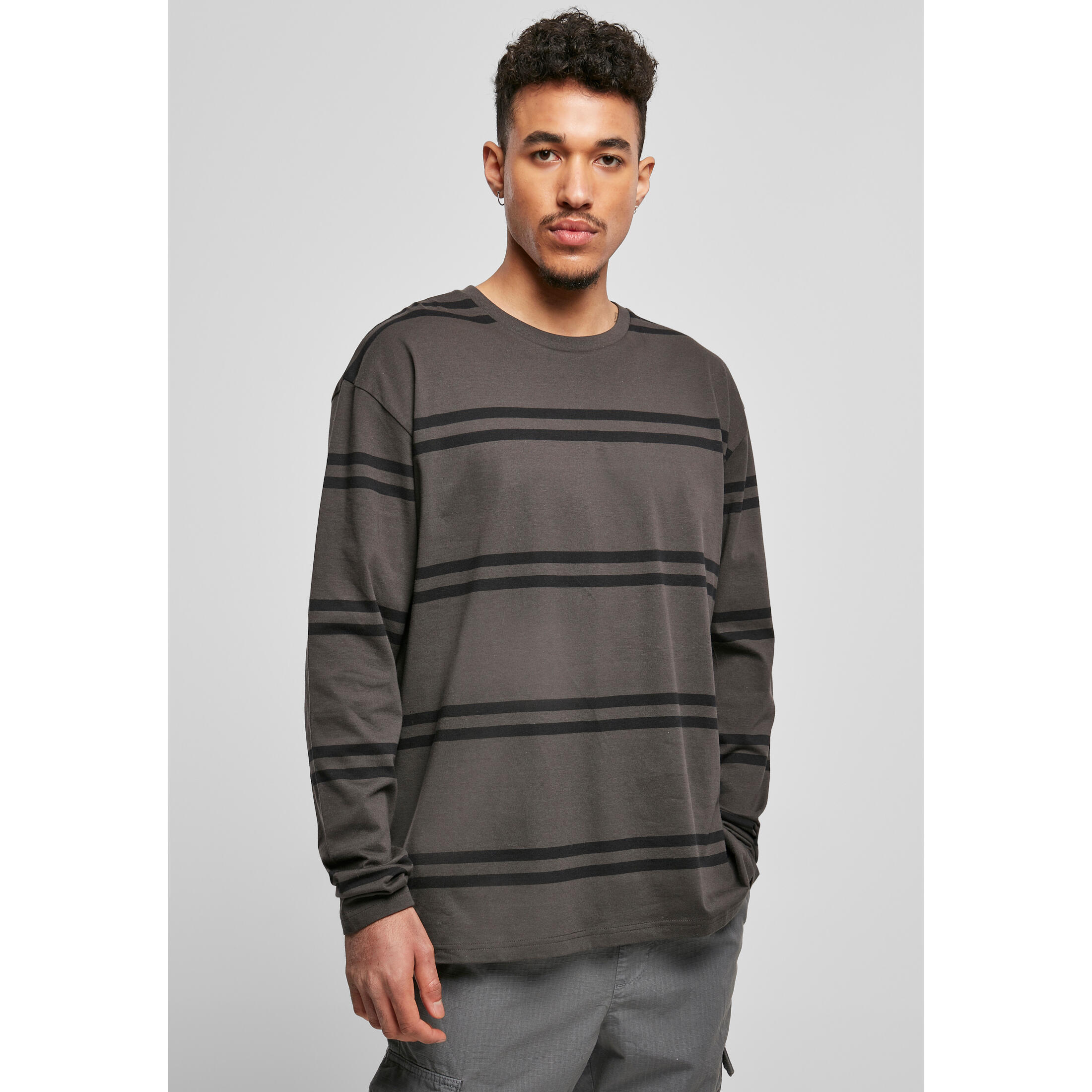 URBAN CLASSICS Long sleeve T-shirt Urban Classics oversized striped