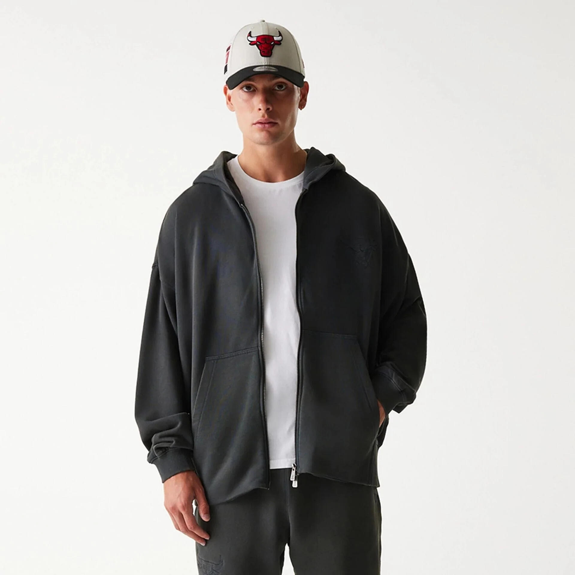 Felpa full zip Chicago Bulls Washed 3/3
