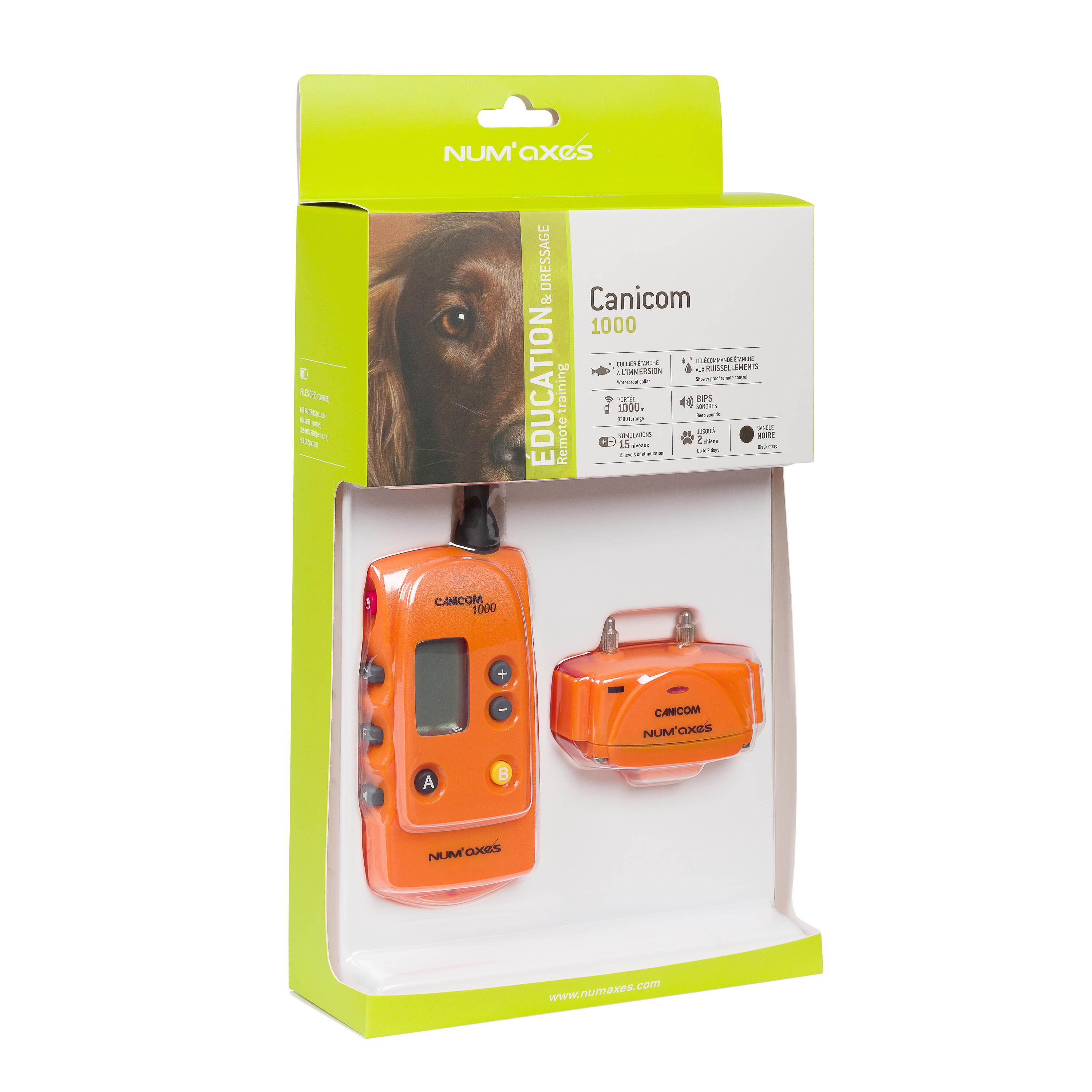 Collare di addestramento per cani con telecomando Num'axes Canicom 1000 2/2