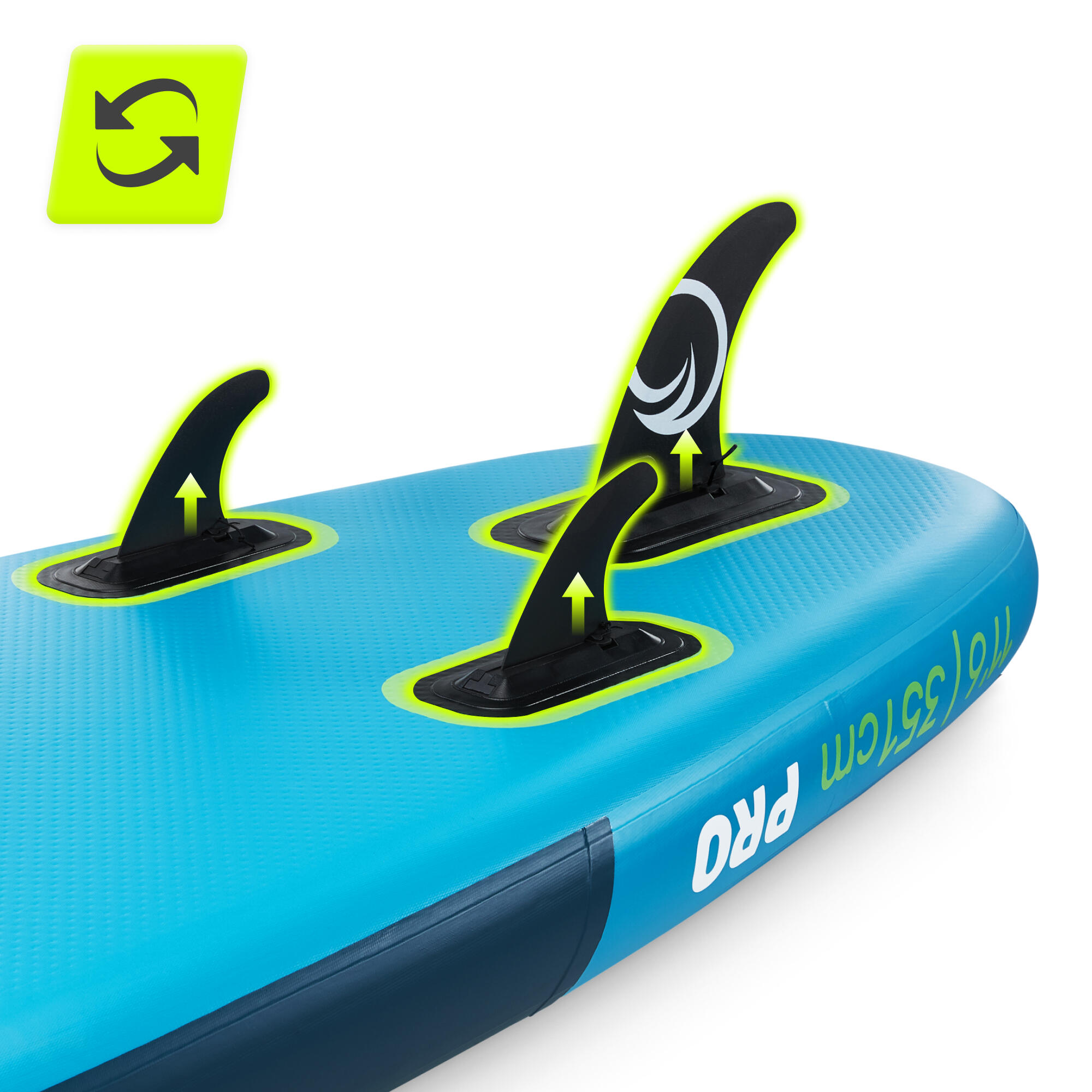 Deska SUP PRO stand up paddle pompowana do pływania all-round TSUNAMI T15 350 cm 5/7