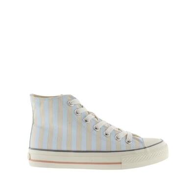 Scarpe da ginnastica alte da donna con stampa a righe Victoria Brillance