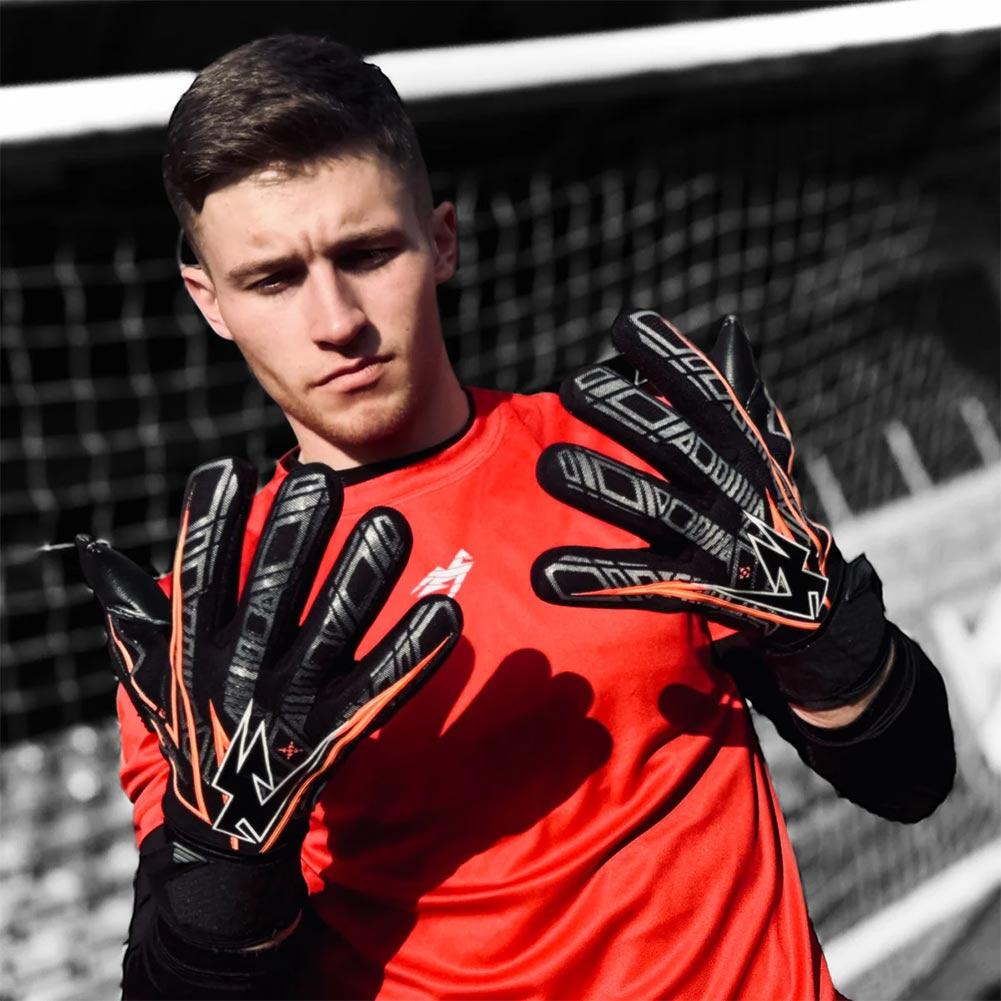 Kaliaaer ShokLock Negative Finger Protection Kids Goalkeeper Gloves 2/4