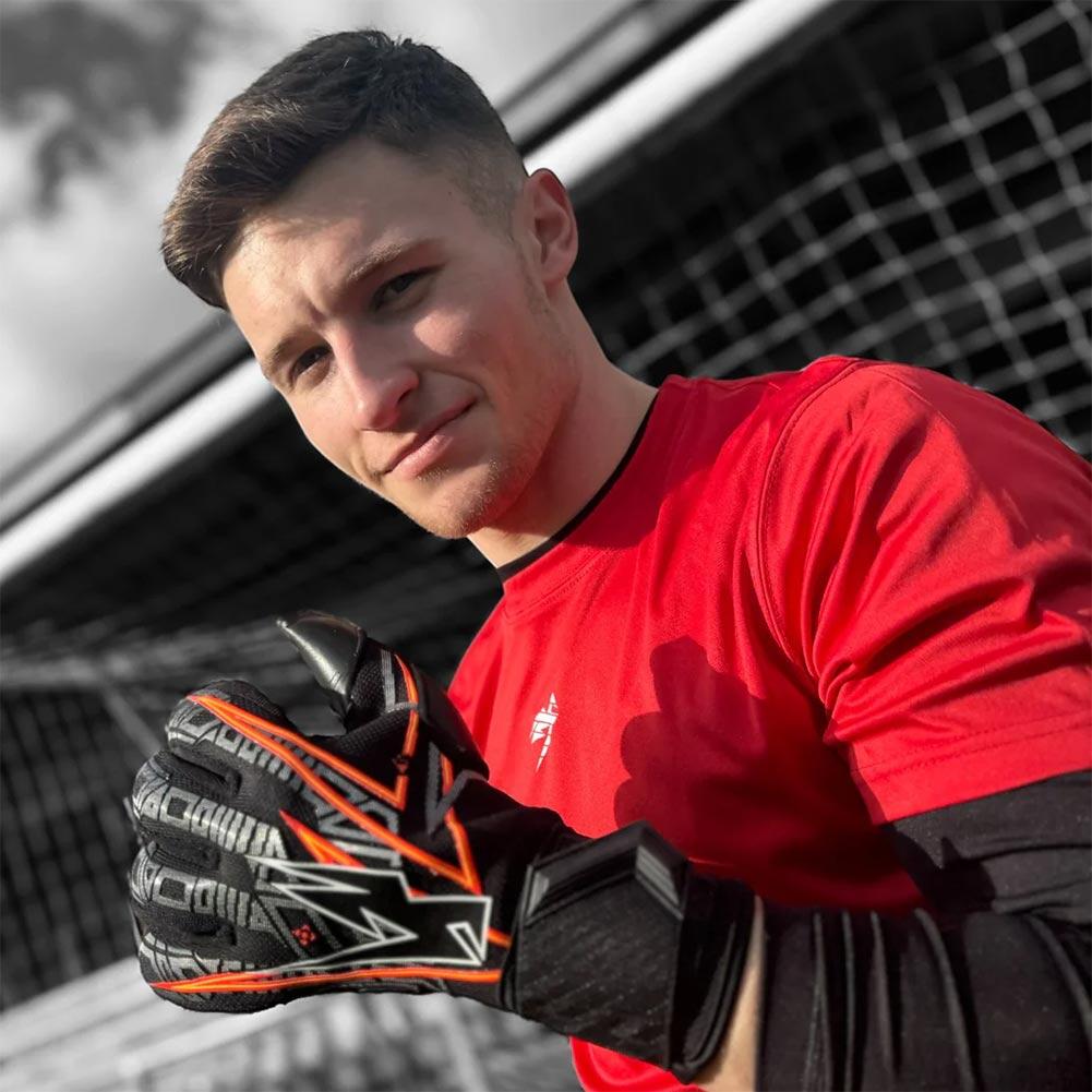 Kaliaaer ShokLock Negative Finger Protection Kids Goalkeeper Gloves 4/4