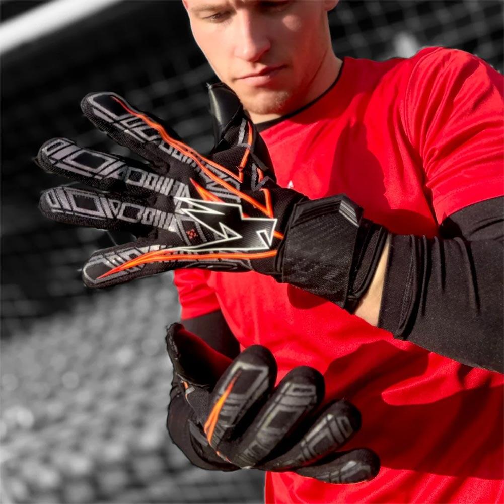 Kaliaaer ShokLock Negative Finger Protection Kids Goalkeeper Gloves 3/4