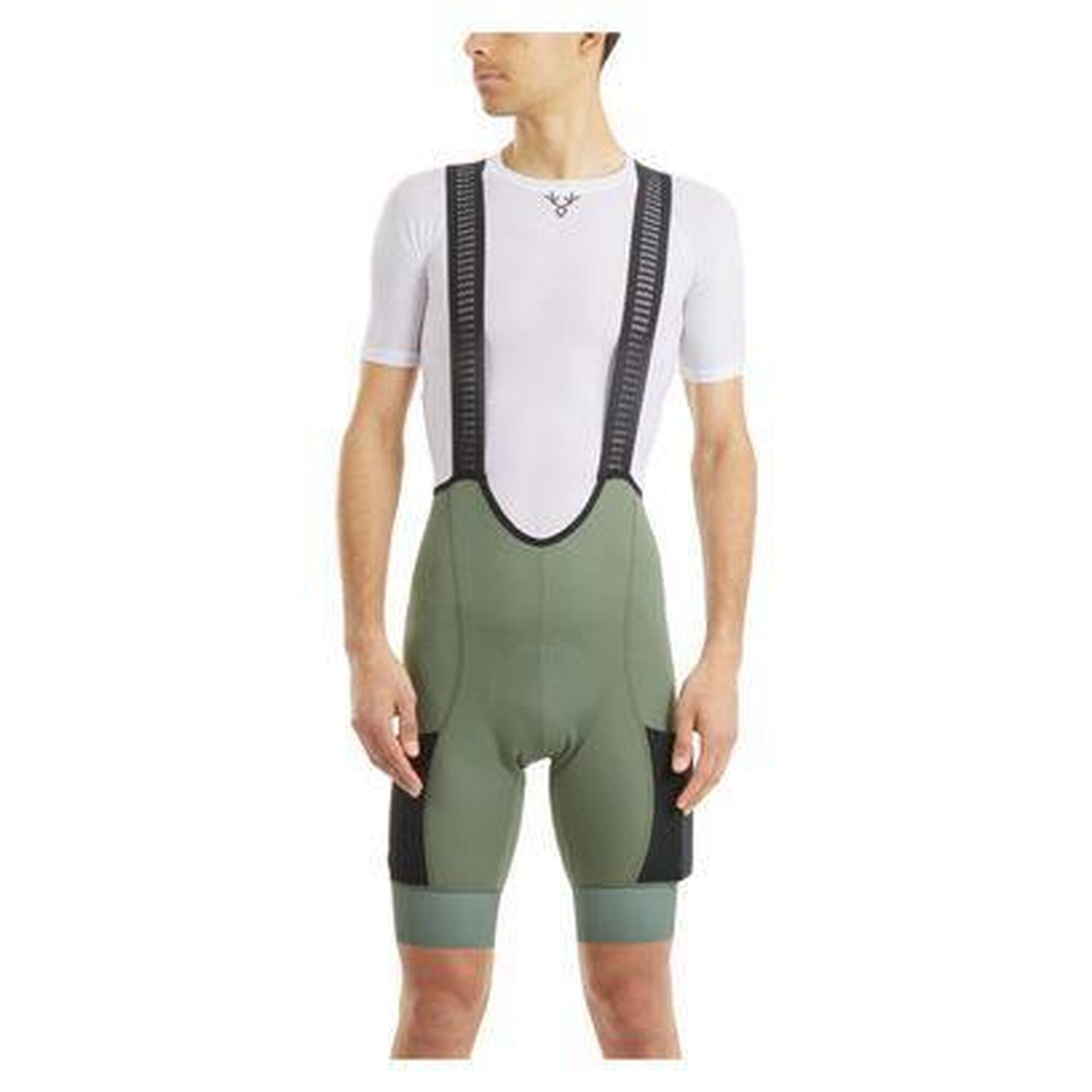 Lebram - Cuissard Court Lebram Glières Cargo Vert Kaki - Cuissard De Vélo - Vert - 36 Xs - Decathlon